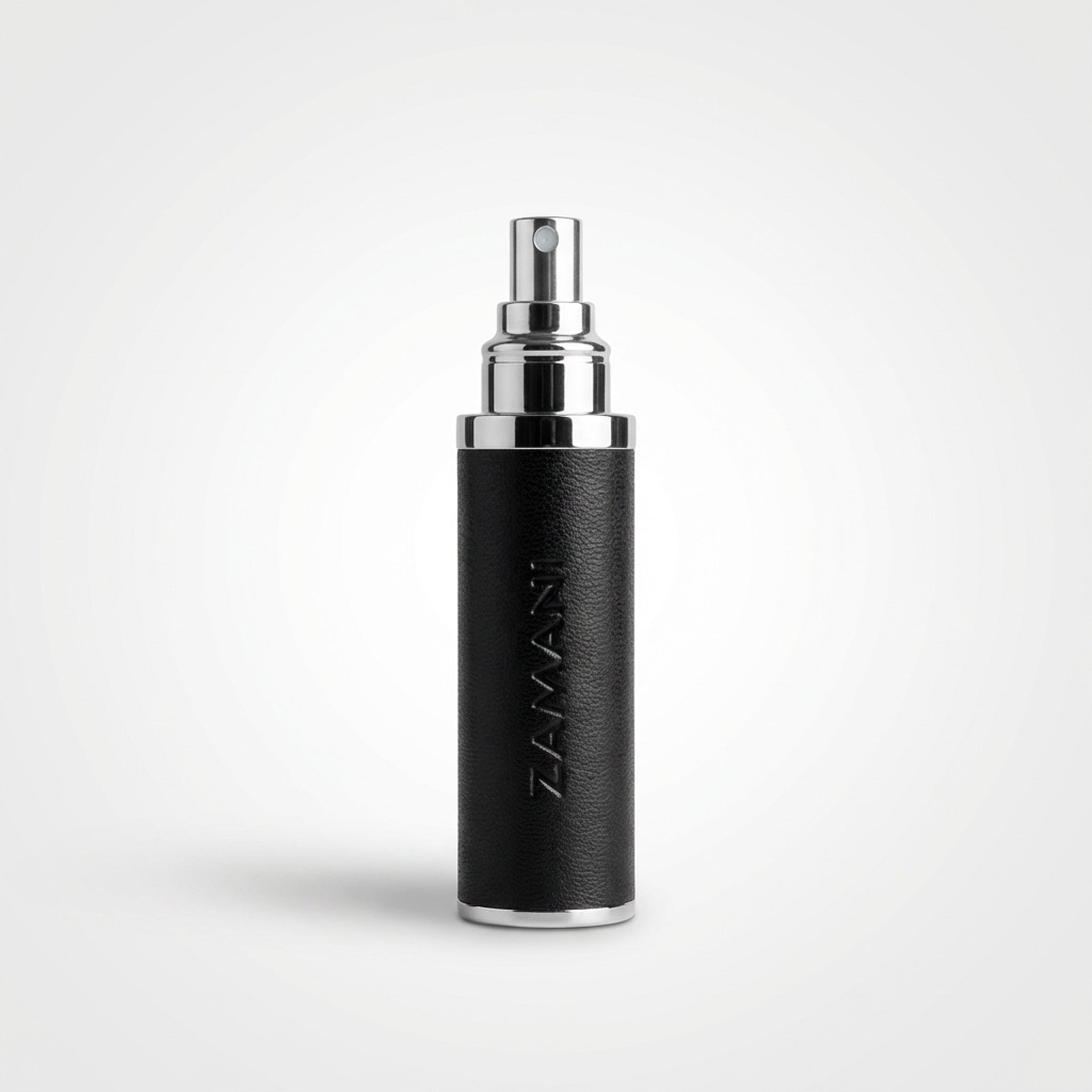 Black and silver bottle with 'Zamani' branding on a white background